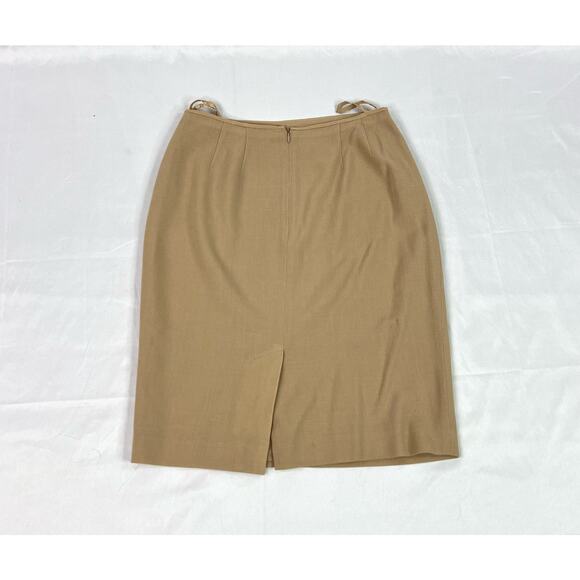Emanuel Ungaro 100% wool straight knee length skirt size 8 - Picture 5 of 6